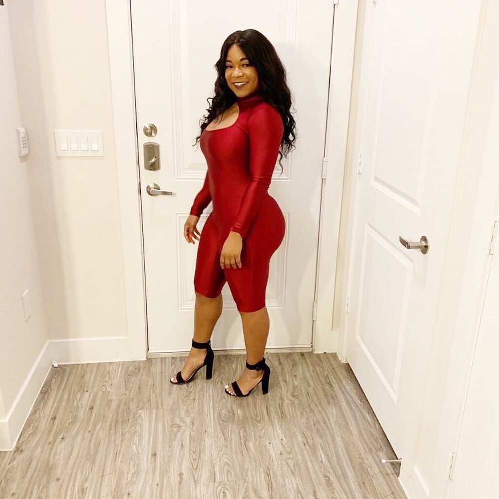 Red jumpsuit